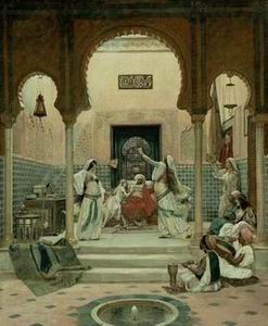 Arab or Arabic people and life. Orientalism oil paintings  326